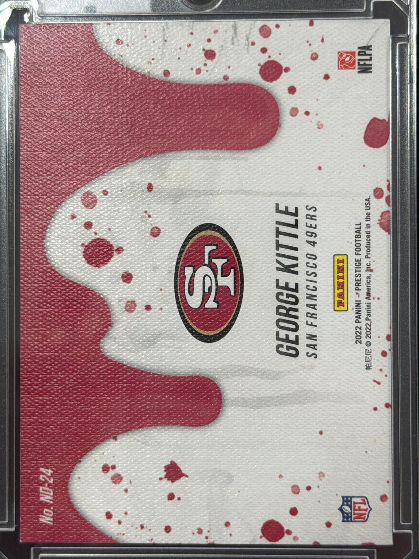2022 Panini Prestige Drip George Kittle #ND-24