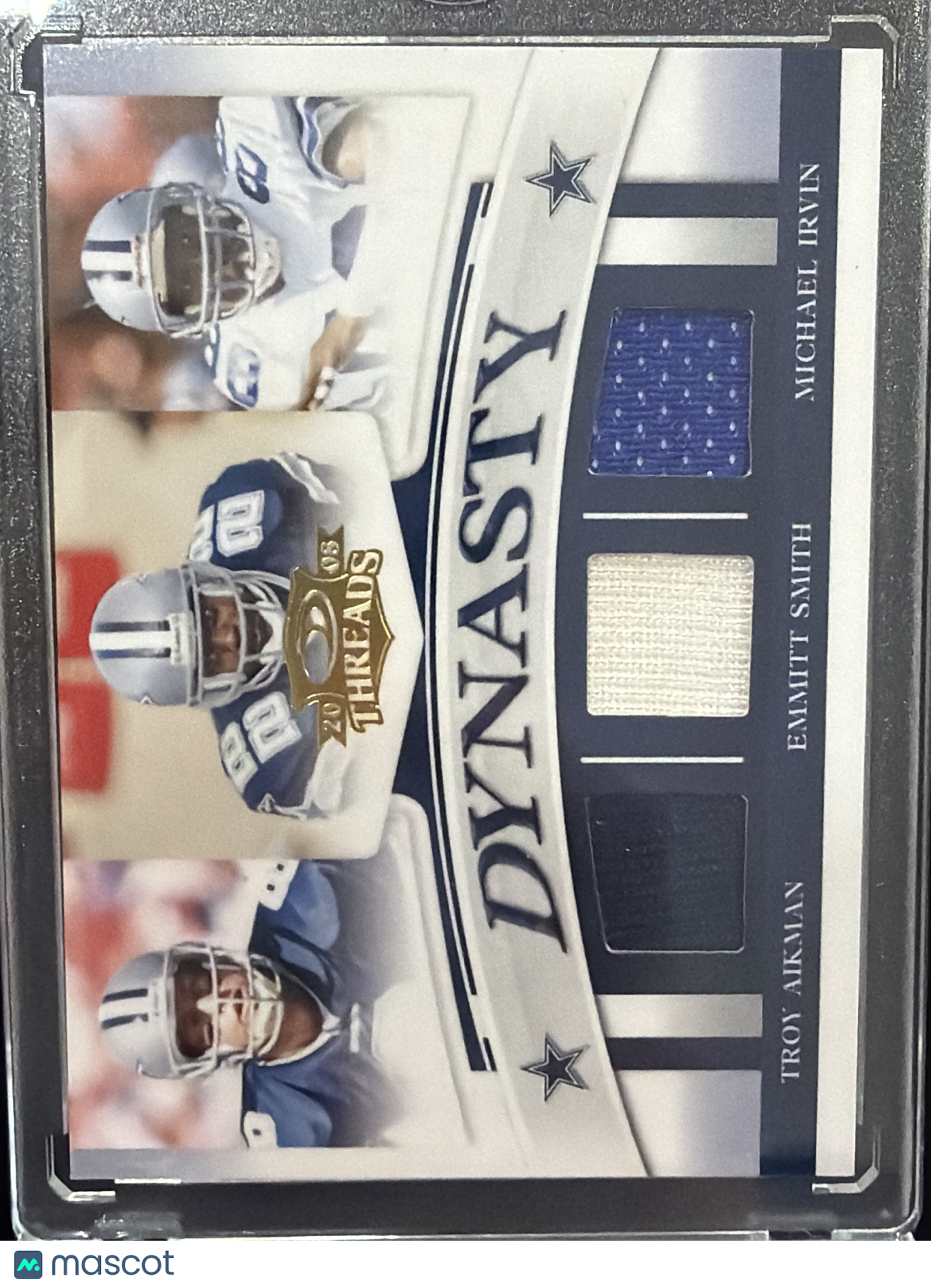 2008 DonrussTroy Aikman Michael Irvin Emmitt Smith #D-5 /250 Triple Jersey Patch