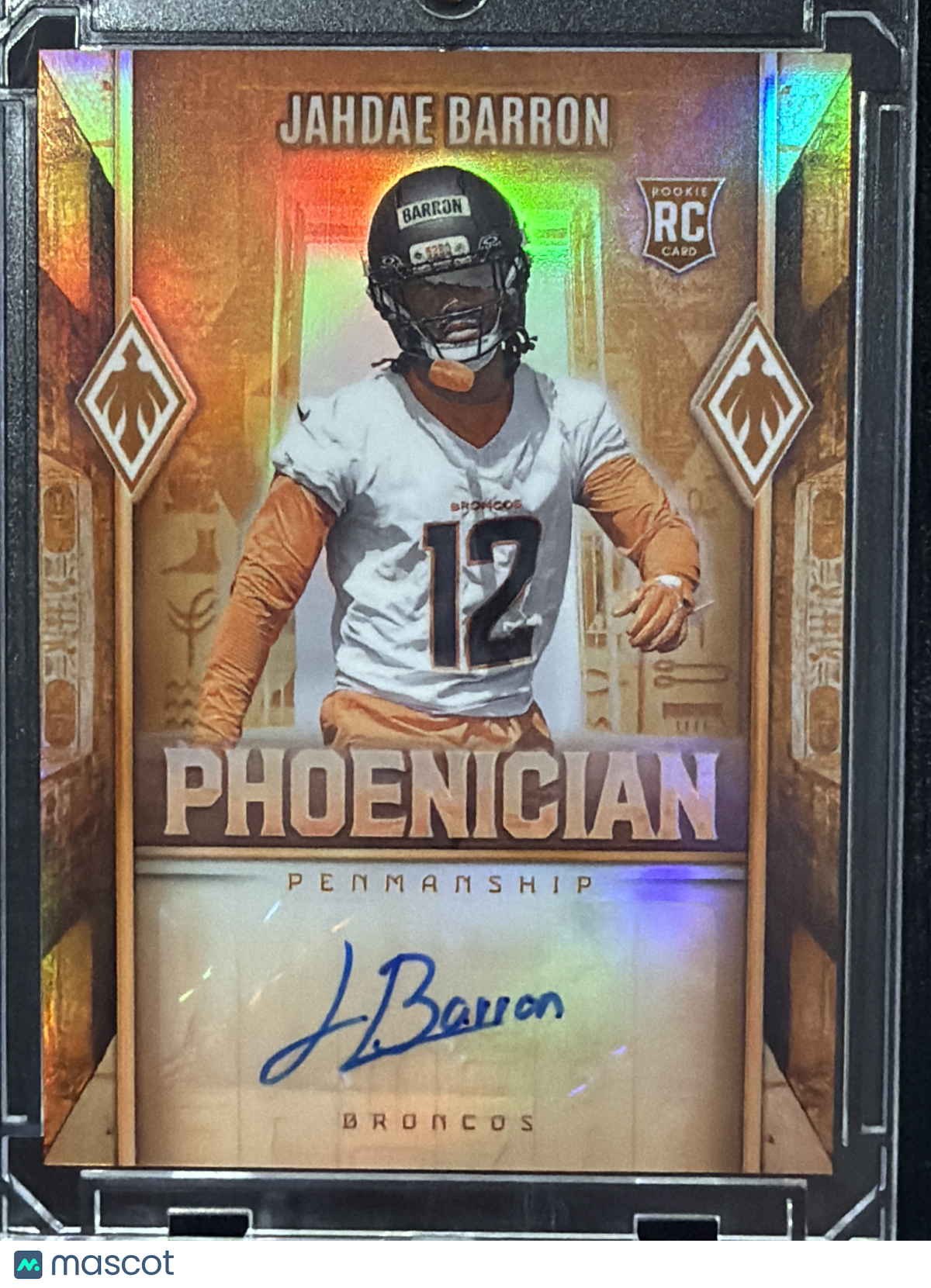 2025 Panini Phoenix Phoenician Penmanship Jahdae Barron #PHP-JBN RC