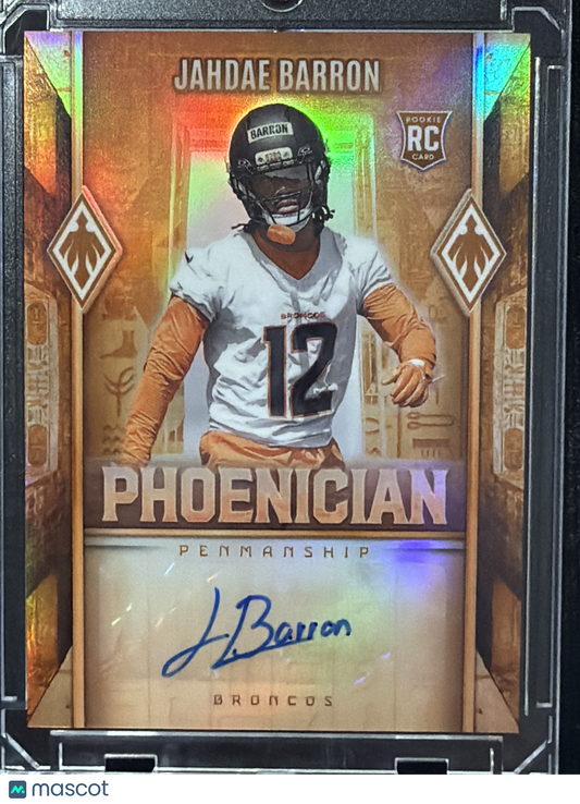 2025 Panini Phoenix Phoenician Penmanship Jahdae Barron #PHP-JBN RC