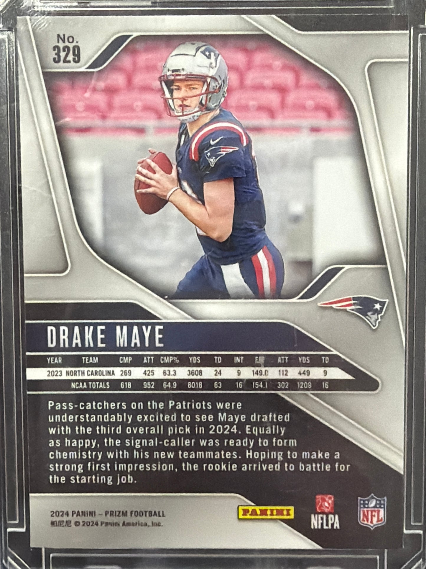 2024 Panini Prizm Drake Maye #329 RC
