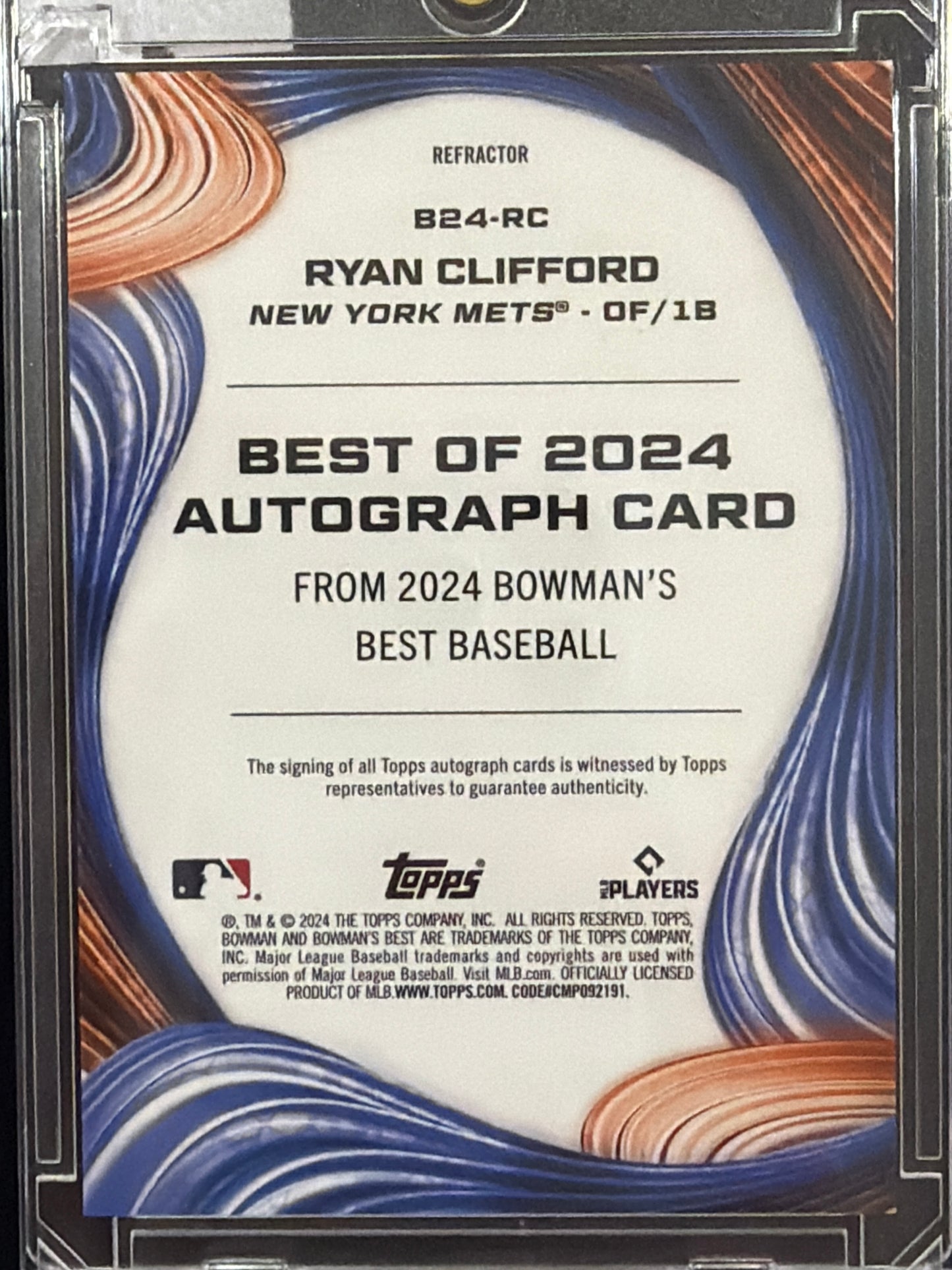 2024 Topps Bowman's Best Ryan Clifford #B24-RC Refractor