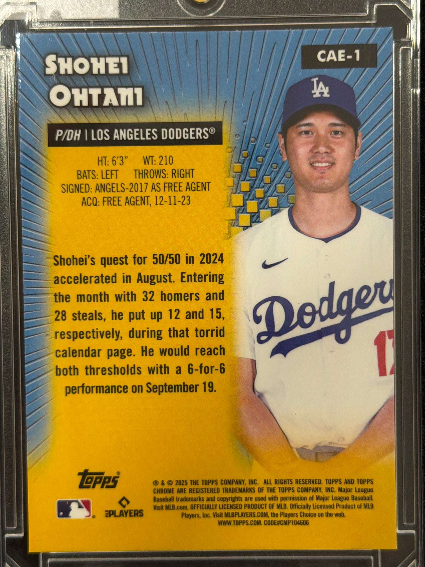 2025 Topps Chrome All-Etch Shohei Ohtani #CAE-1