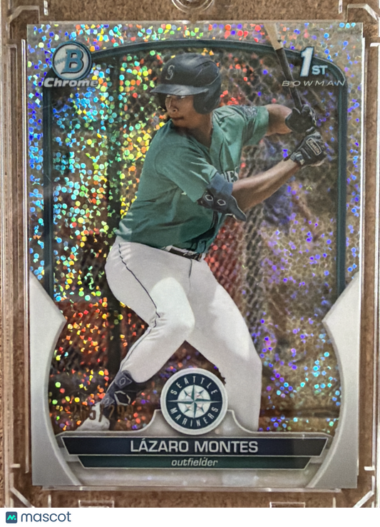 2023 Bowman Chrome Lázaro Montes #BCP-58 Speckle Refractor 1st Bowman