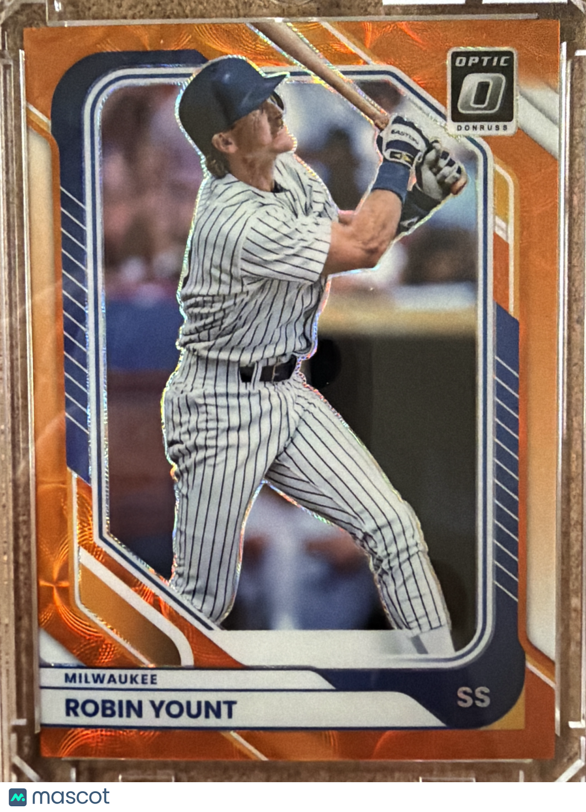 2026 Panini Donruss Optic Prizm Robin Yount #69 Orange Velocity /79