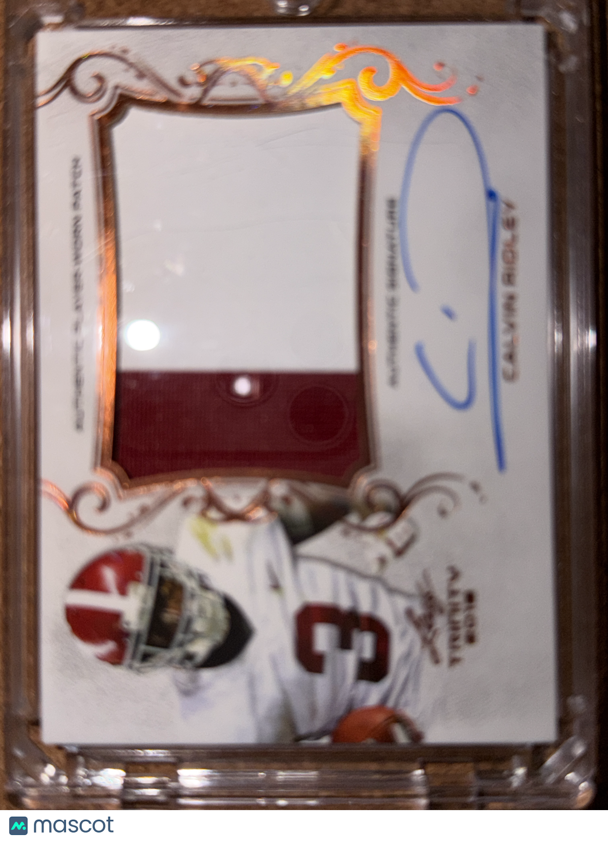 2018 Leaf Trinity Calvin Ridley #PA-CR1 Authentic Player-Worn Patch
