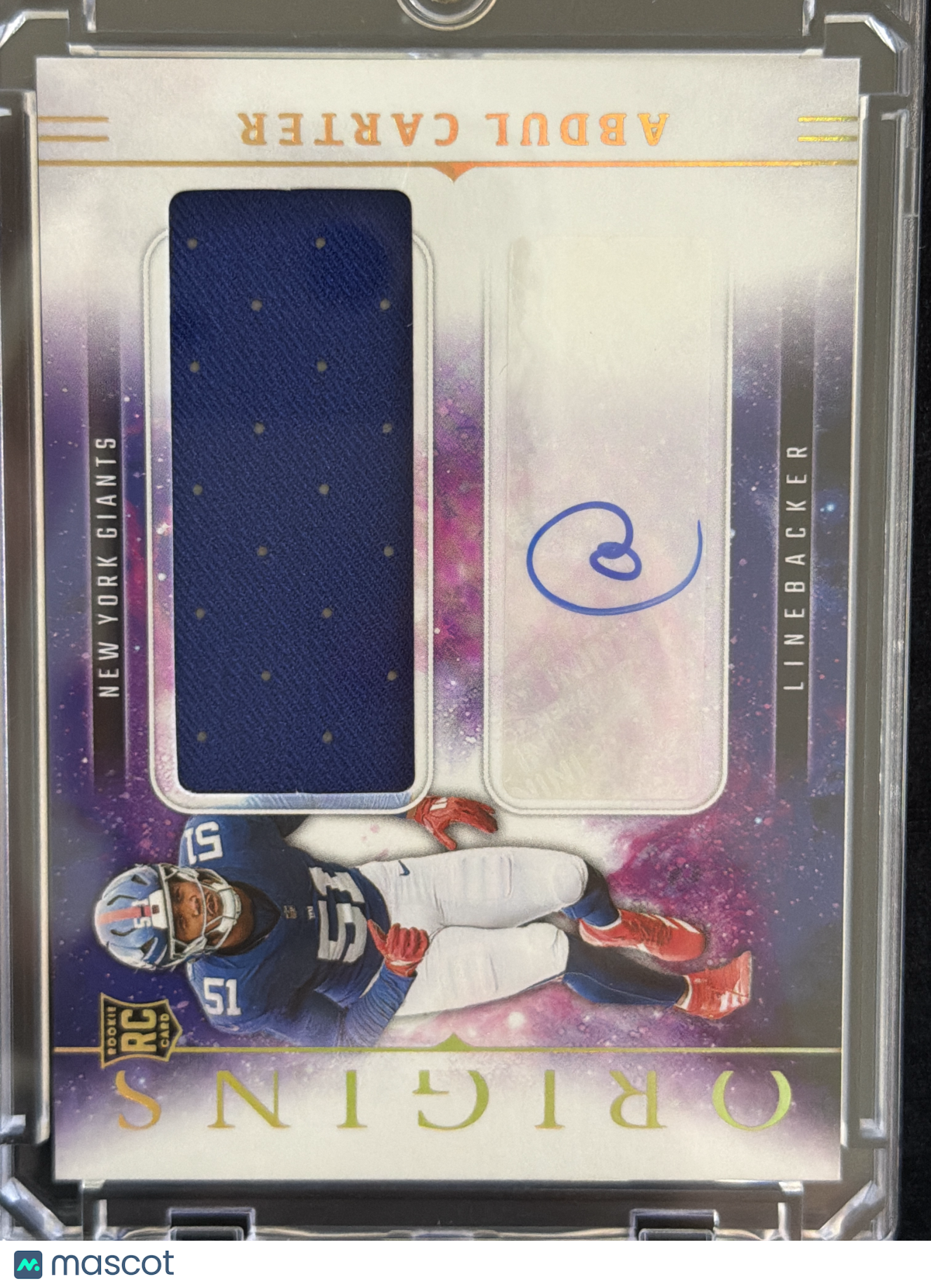 2025 Panini Origins Abdul Carter #RJJ-ACR RC Memorabilia
