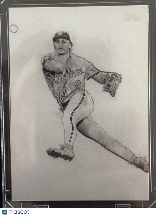 2025 Topps Keegan Hall Art Gunnar Henderson #KHAC-17 Artwork by Keegan Hall