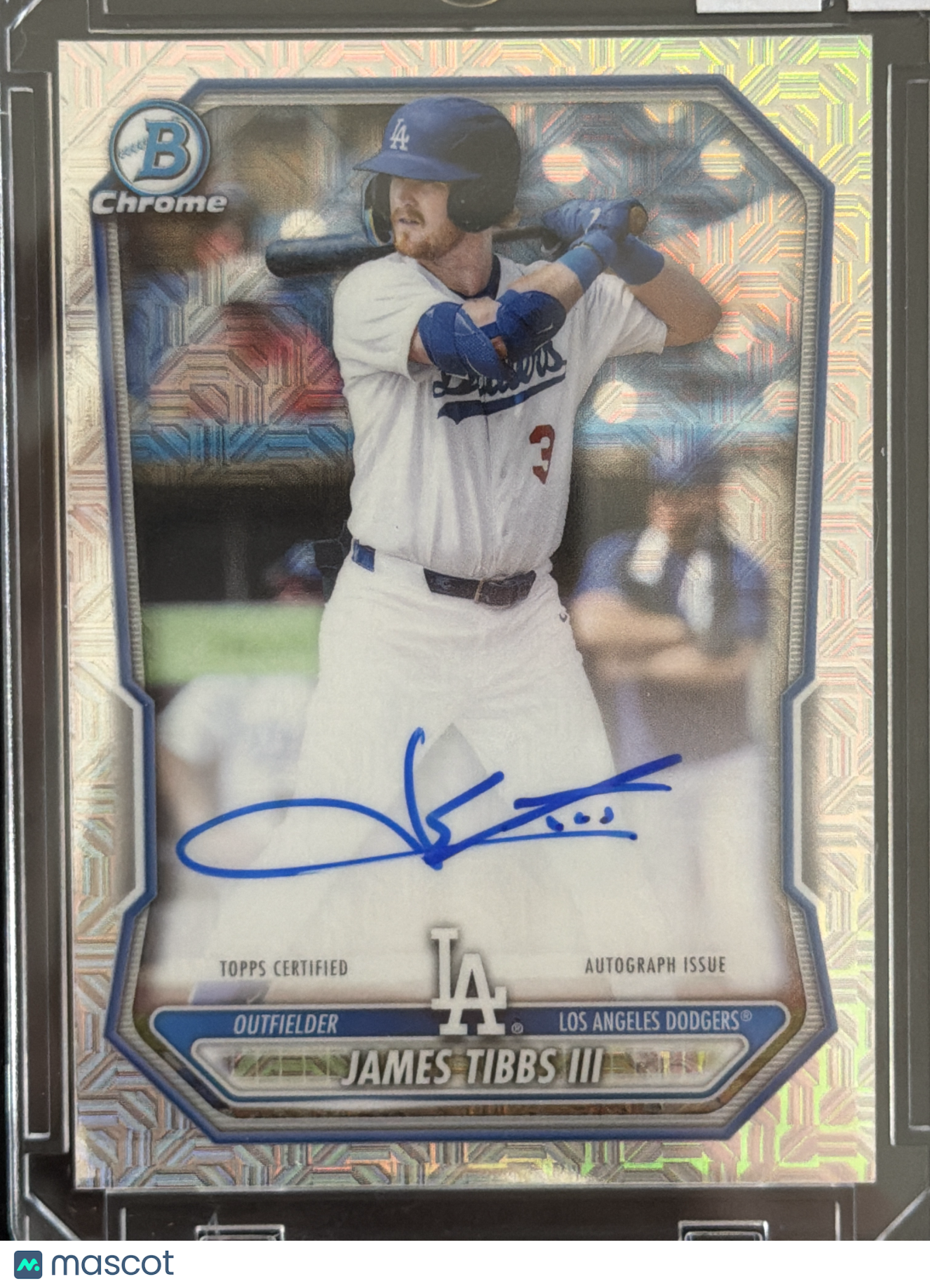 2026 Topps Bowman Chrome James Tibbs III #BMA-JT Mojo Refractor