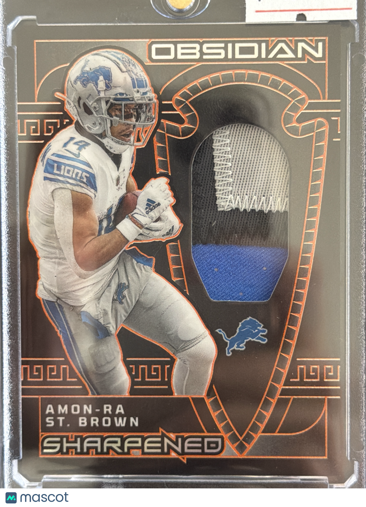 2024 Amon-Ra St. Brown #SSW-AST Electric Etch Orange /49 Patch Memorabilia