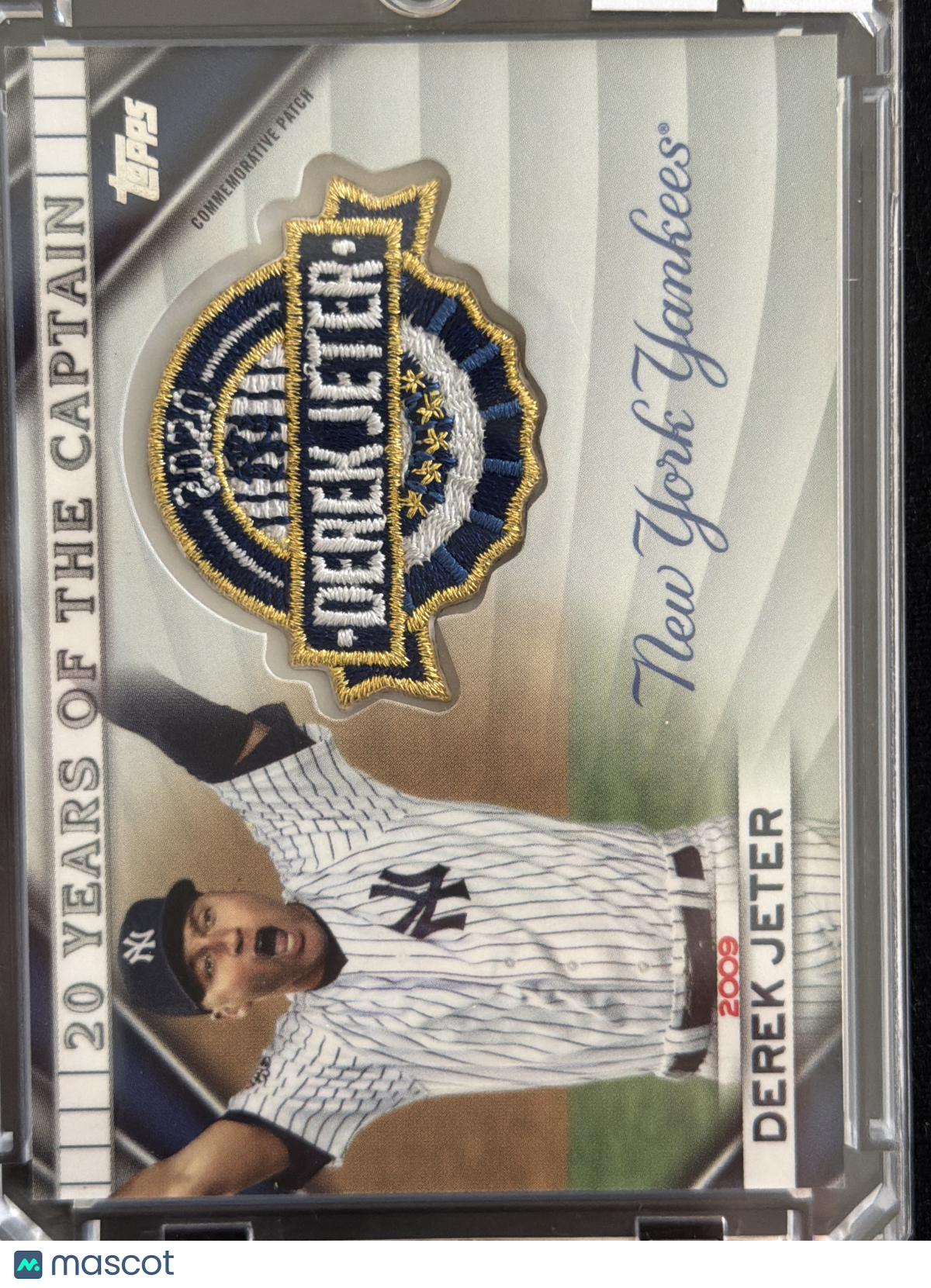 2020 Topps 20 Years of the Captain Derek Jeter #20YCC-09 Commemorative Patch