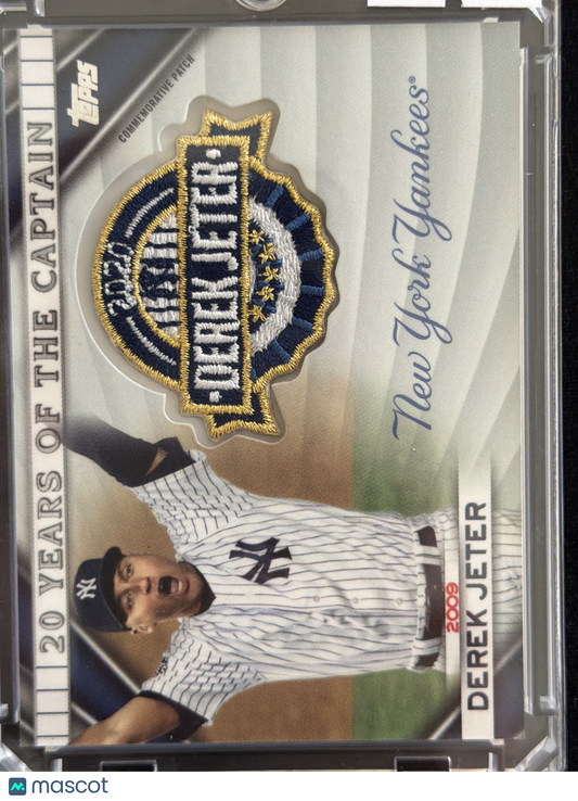 2020 Topps 20 Years of the Captain Derek Jeter #20YCC-09 Commemorative Patch
