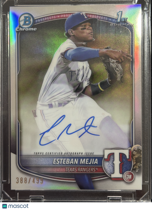 2025 Topps Bowman Chrome Esteban Mejia #CPA-EM Refractor /499