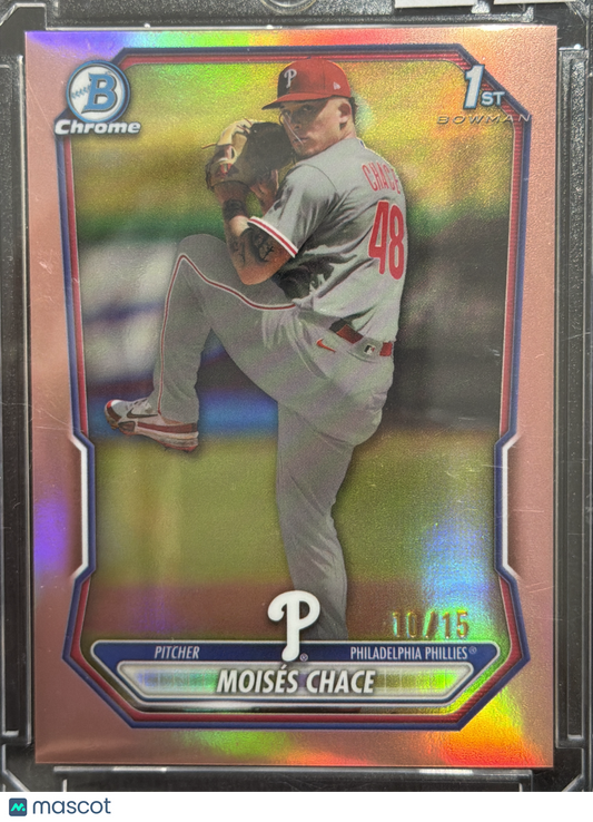 2025 Bowman Chrome Moisés Chace #BCP-36 Rose Gold Refractor /15