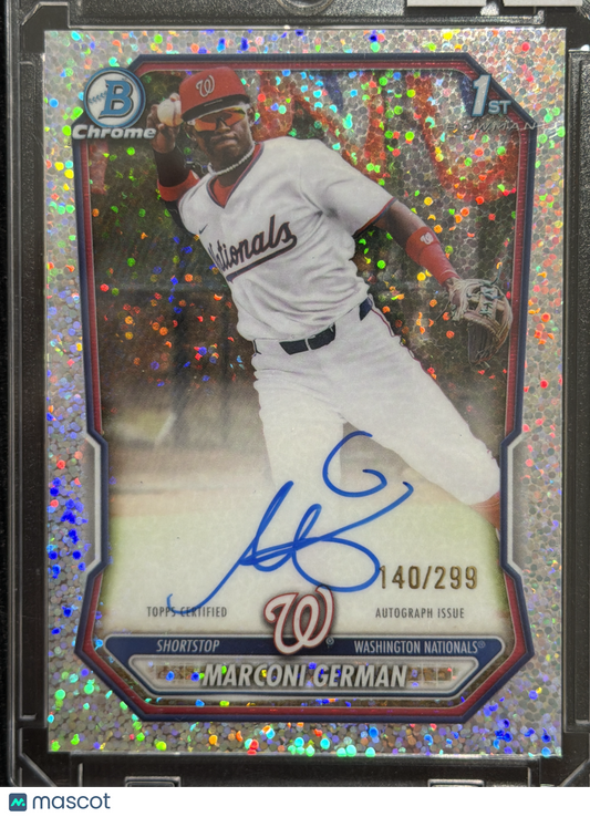 2026 Topps Bowman Marconi German #CPA-MG Speckle Refractor /299 1st Bowman