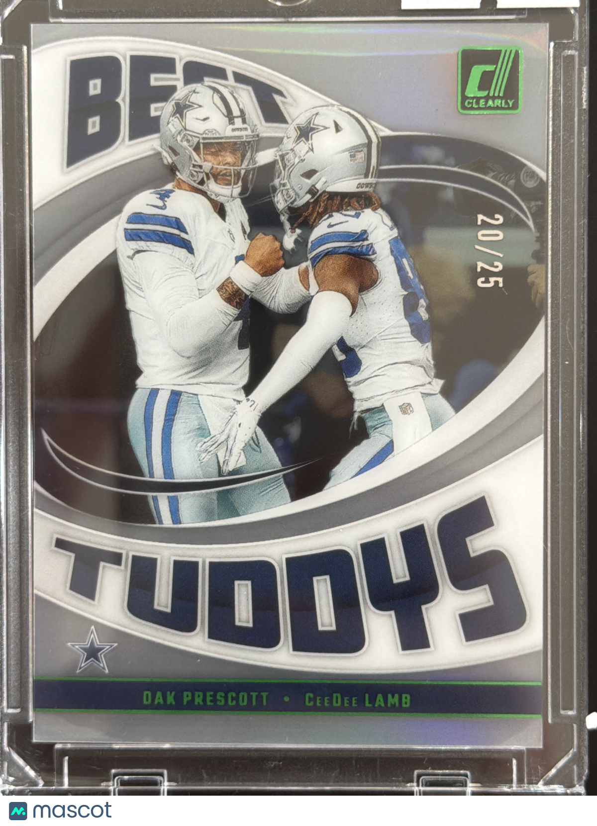 2025 Panini Clearly Donruss Best Tuddys CeeDee Lamb Dak Prescott #2 Green /25