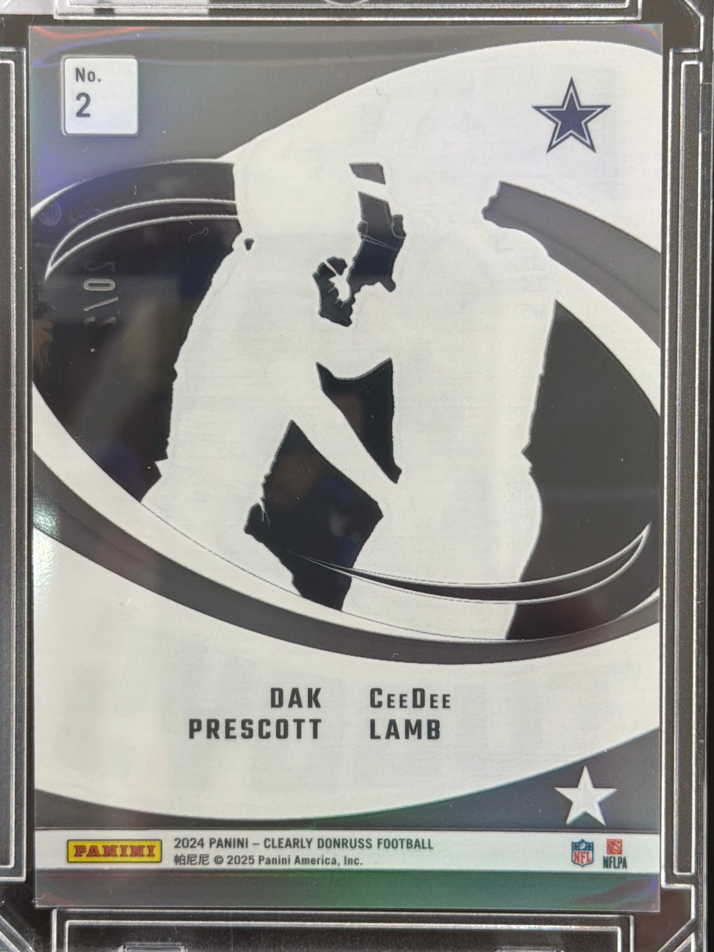 2025 Panini Clearly Donruss Best Tuddys CeeDee Lamb Dak Prescott #2 Green /25
