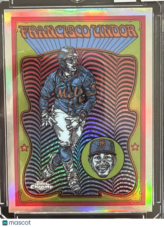 2025 Topps Chrome Ultra Violet All-Stars Francisco Lindor #UV-8