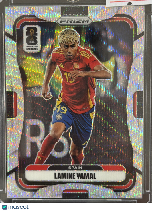 2026 Panini Prizm FIFA World Cup 2026 Lamine Yamal #70 Silver