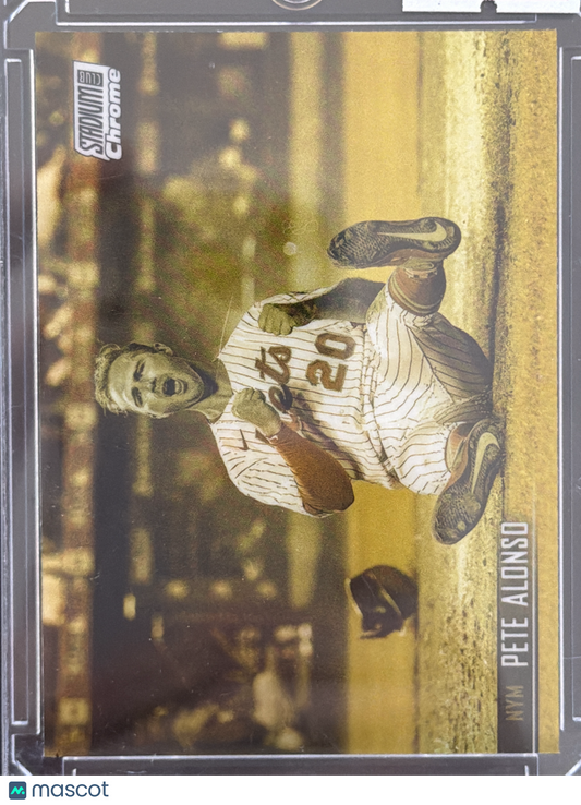 2021 Topps Stadium Club Chrome Pete Alonso #281 Gold Minted