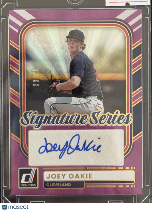 2026 Panini Donruss Signature Series Joey Oakie #SS-JO Purple Holo /49