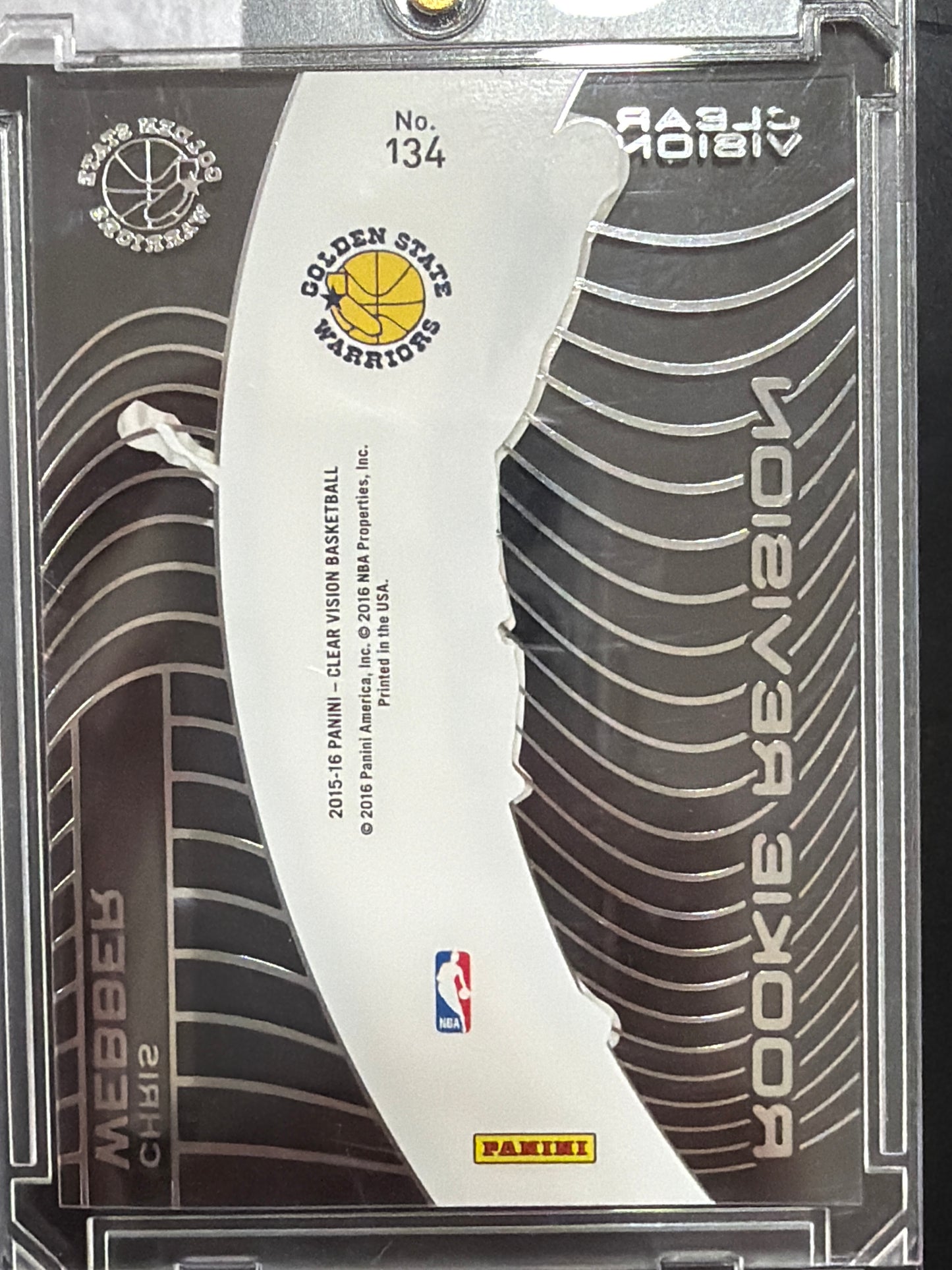 2016 Panini Clear Vision Chris Webber #134 Red /99
