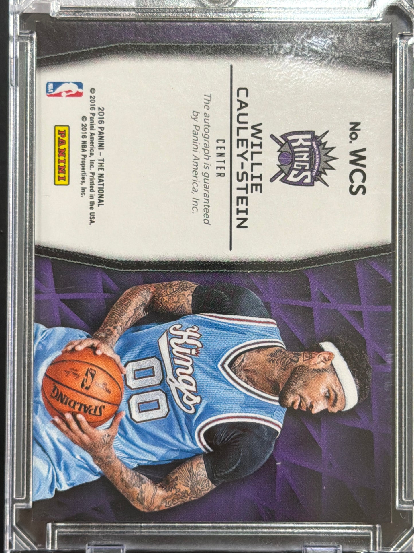 2016 Panini The National Willie Cauley-Stein #WCS Patch Memorabilia
