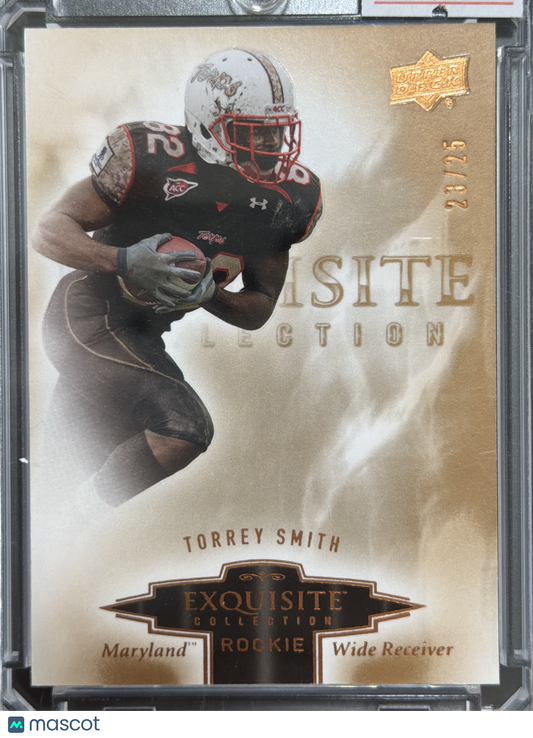 2010 Upper Deck Exquisite Collection Torrey Smith #ER-TS /25
