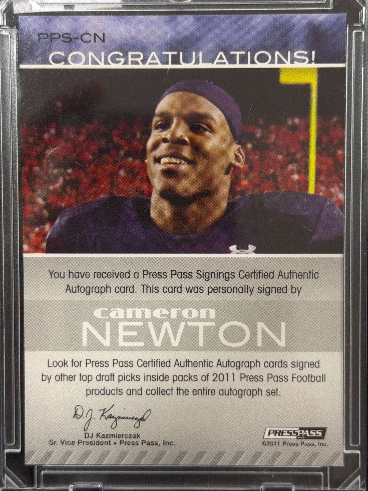 2011 Press Pass Signings Cam Newton #PPS-CN /199