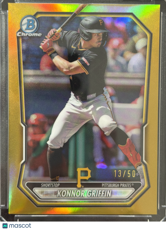 2024 Bowman Chrome Konnor Griffin #BCP-92 Gold Refractor /50