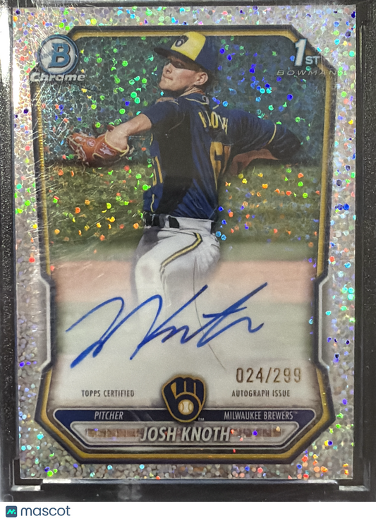 2024 Bowman Chrome Josh Knoth #CPA-JK Speckle Refractor /299