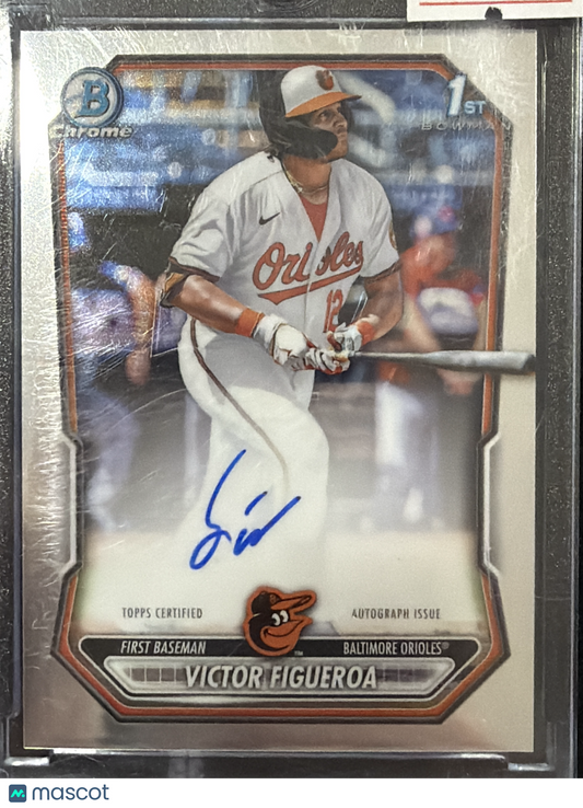 2025 Topps Bowman Chrome Victor Figueroa #CPA-VF 1st Bowman
