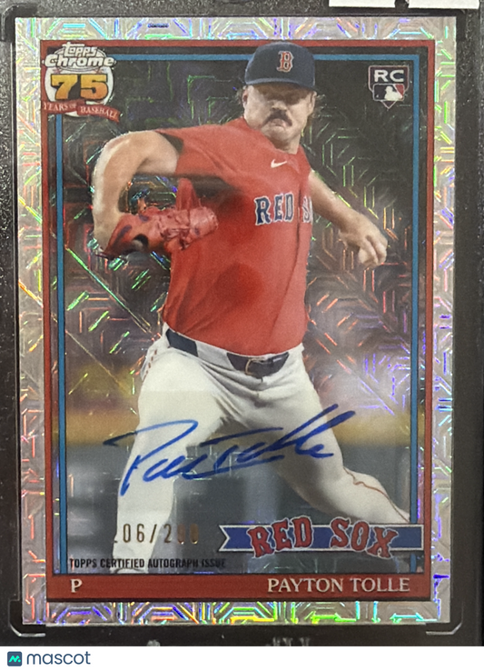 2025 Topps Chrome 75 in Baseball Payton Tolle #91C2-31 Mojo Refractor /299 RC