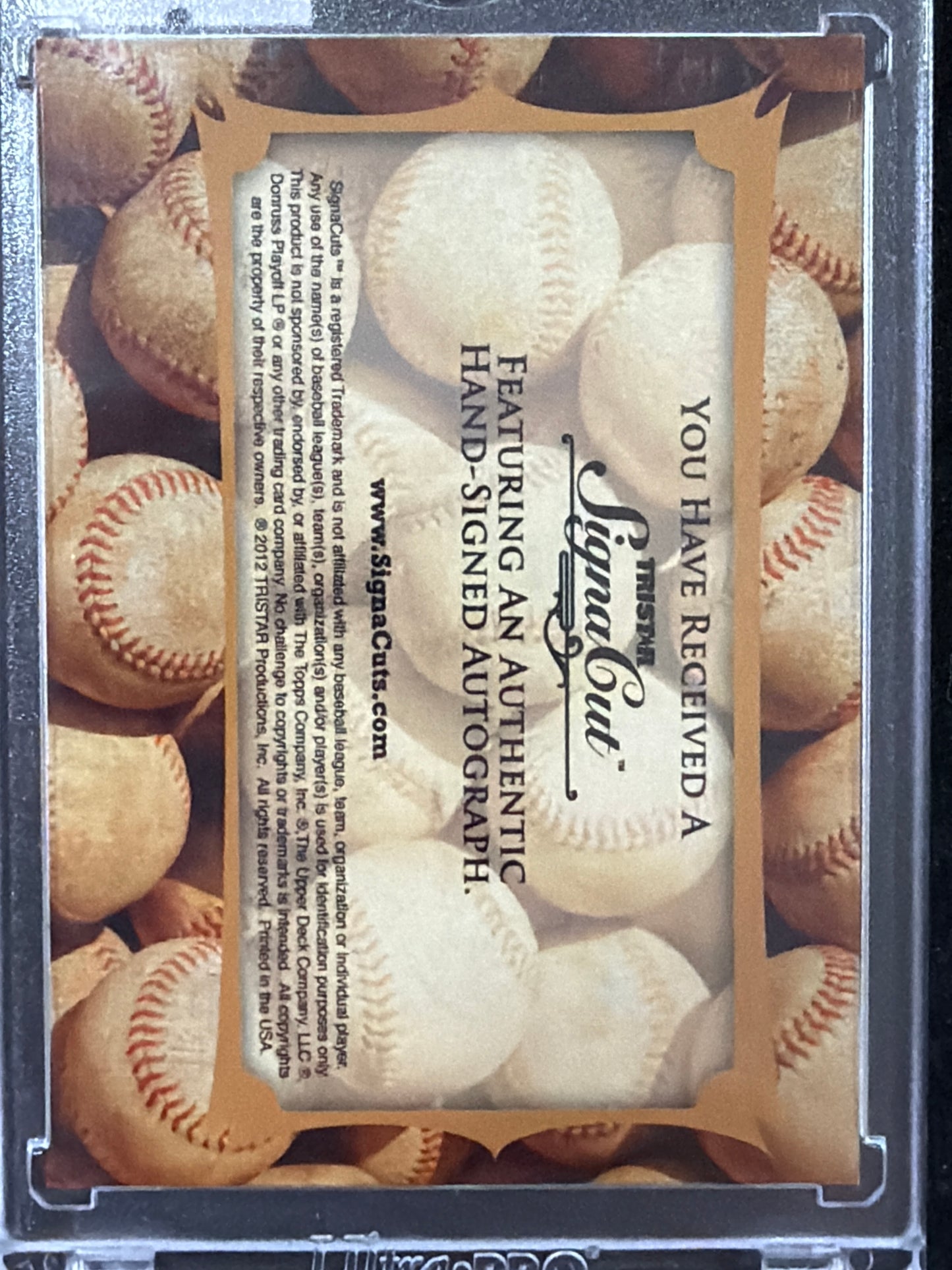 2012 Tristar Signa Cuts Baseball Harold Baines Blue /10