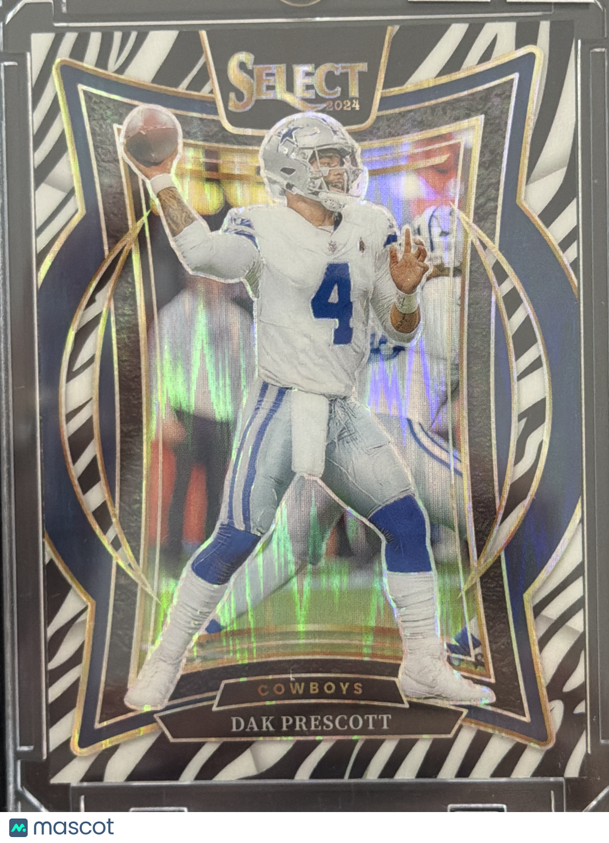 2025 Panini Select Prizm Dak Prescott #38 Zebra