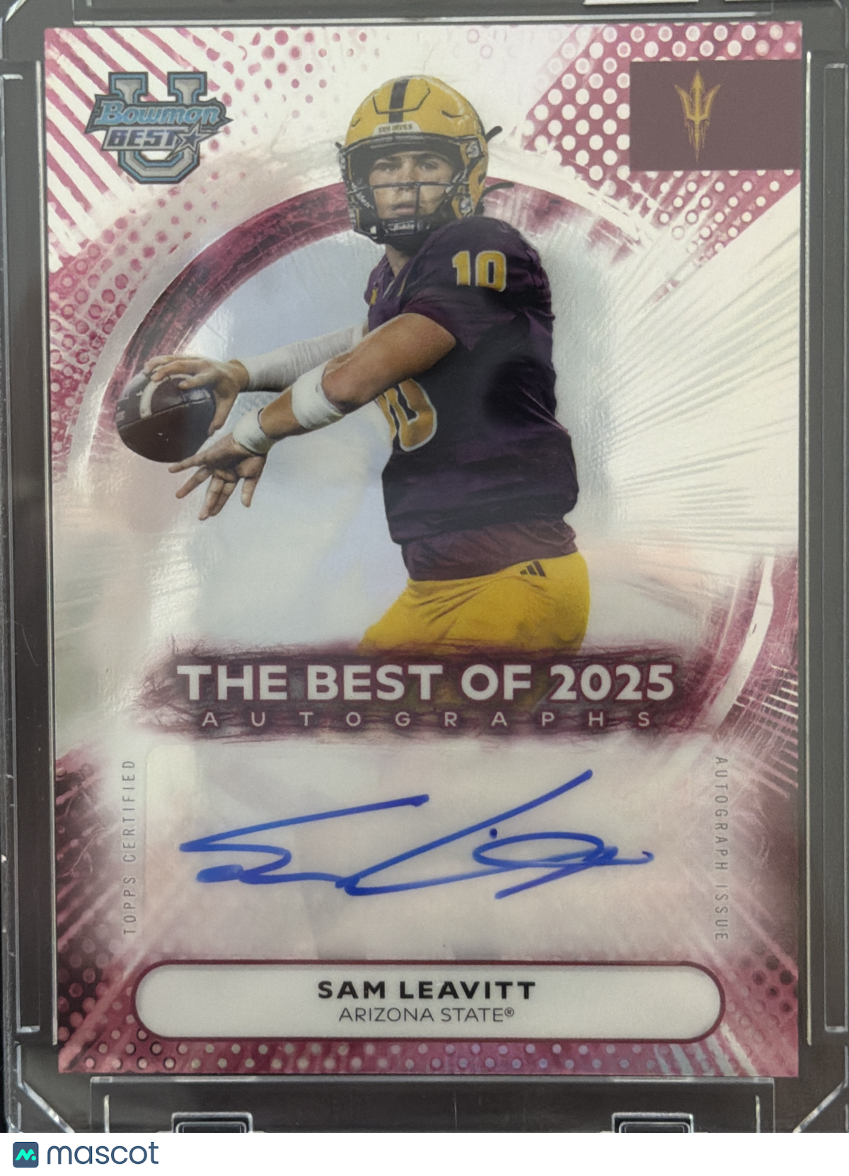 2025 Bowman University Best Football Sam Leavitt #BOA-SL The of Autographs