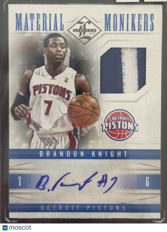 2012 Panini Limited Monikers Brandon Knight #14 Prime /25 Patch Memorabilia