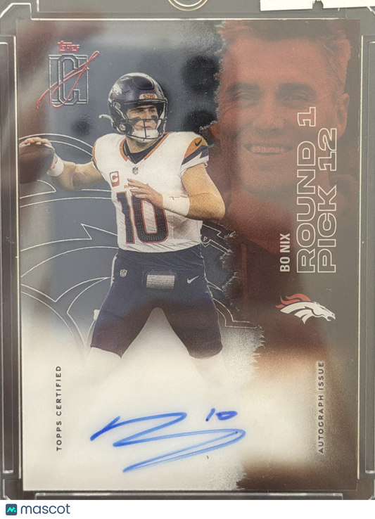 2025 Topps Signature Class Veteran Class Crystal Clear Bo Nix #VCCCA-BN