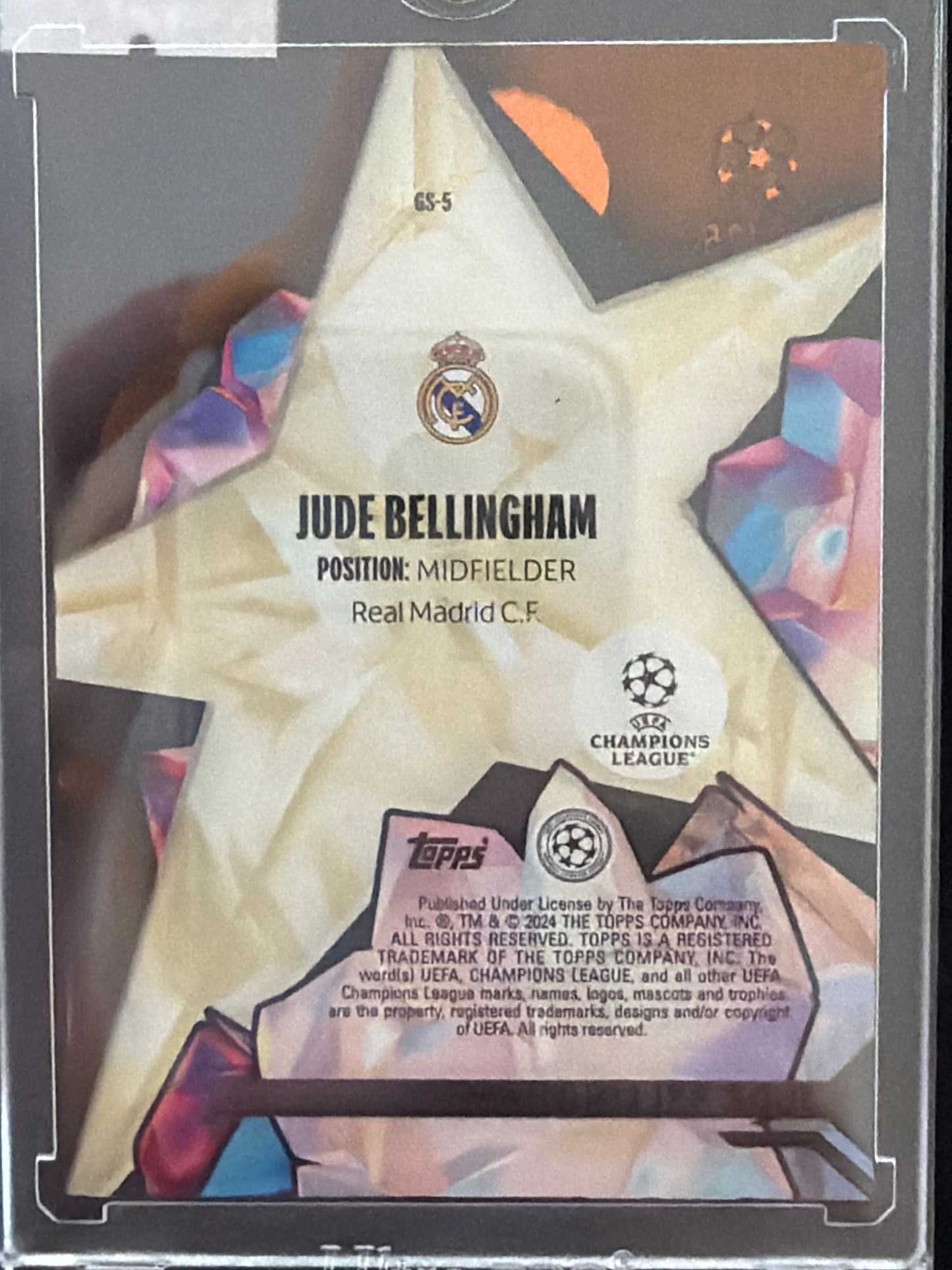 2024 Topps Crystal Premium Jude Bellingham #GS-5 Orange /25