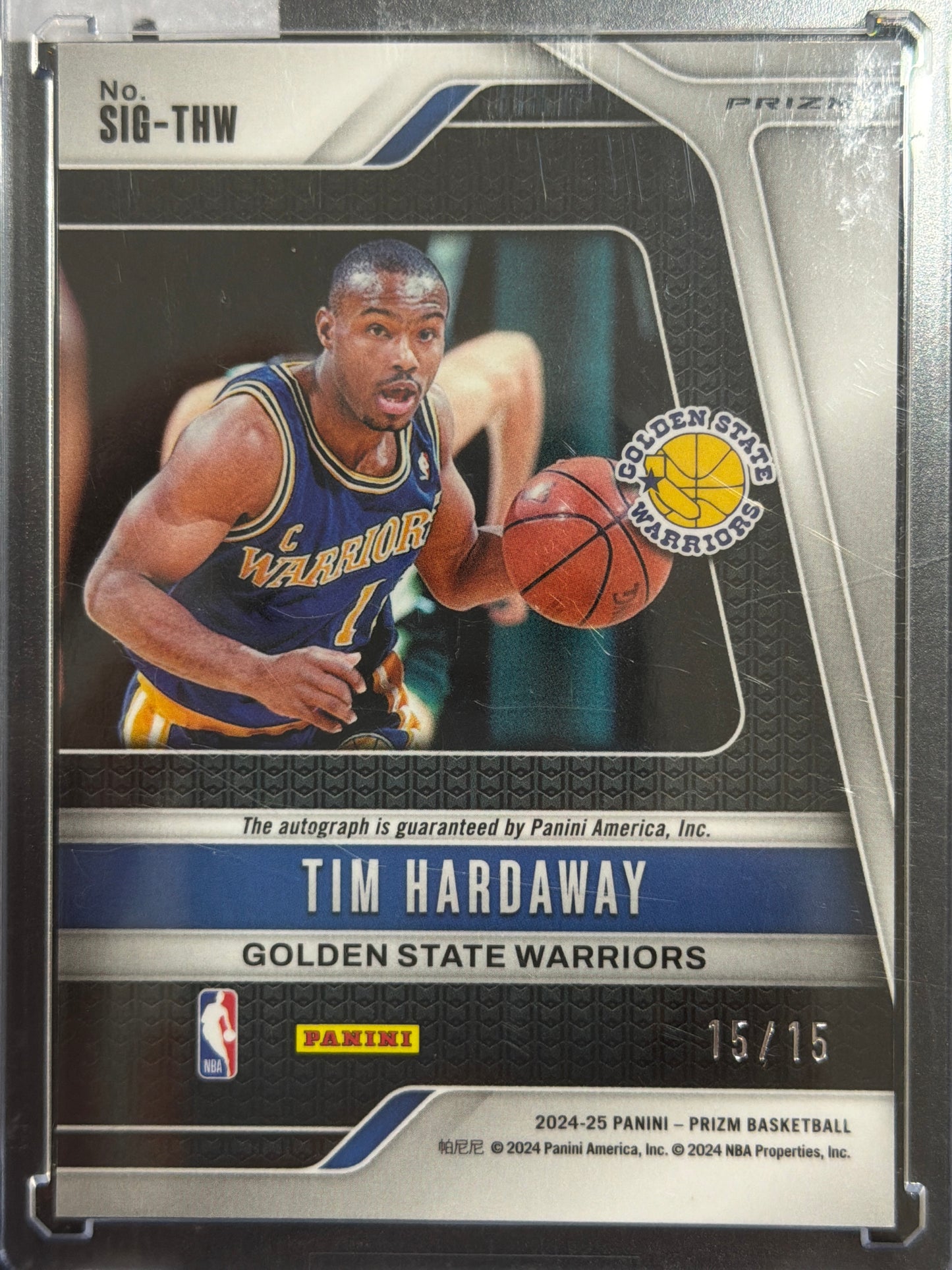 2024 Panini Prizm Tim Hardaway #SIG-THW Snakeskin /15