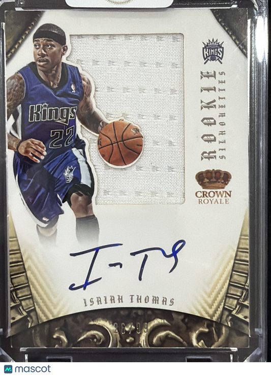 2013 Panini Crown Royale Rookie Silhouettes Isaiah Thomas #380 Jersey Patch