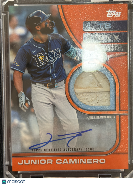 2026 Junior Caminero #RTB-JCA Orange /25 Game-Used Base Game-Used Memorabilia