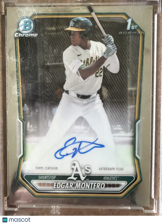 2026 Topps Bowman Chrome Edgar Montero #CPA-EM 1st Bowman