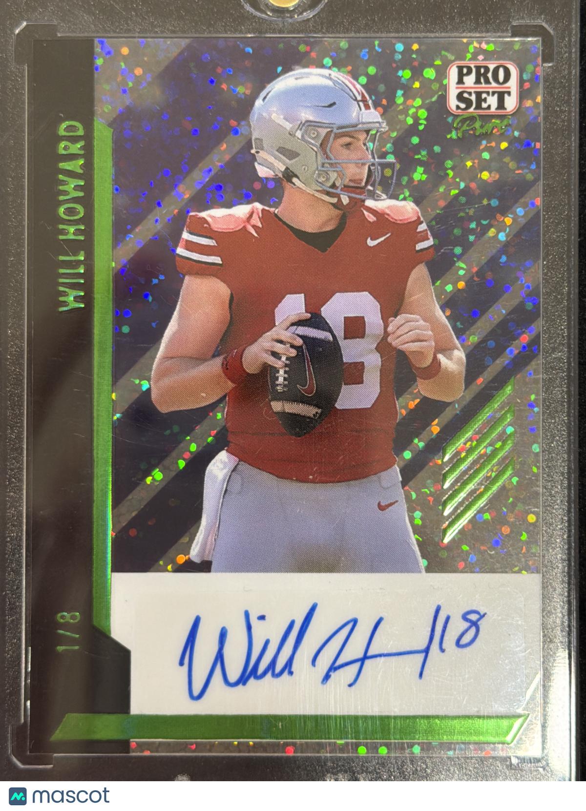 2024 Leaf Pro Set Pure Will Howard #BA-WH1 Sparkle /8