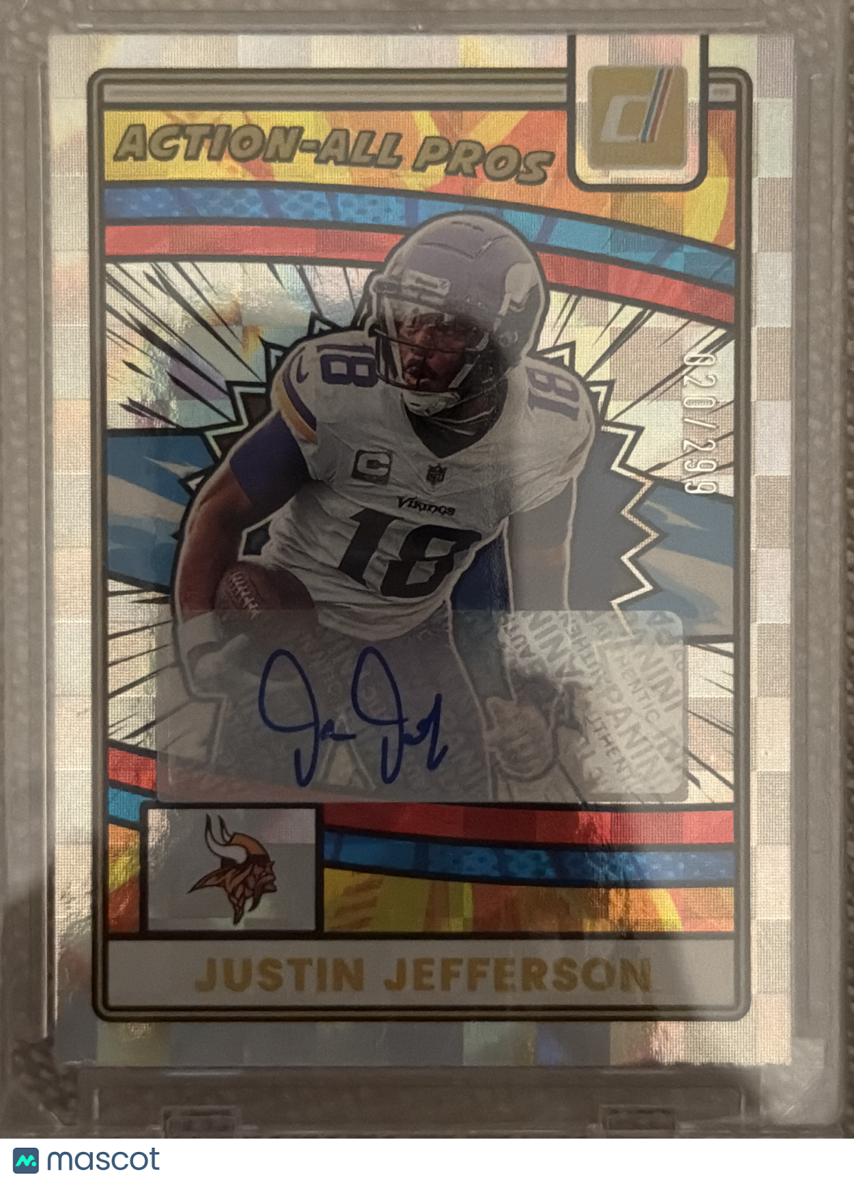 2025 Panini Donruss Action All Pros Justin Jefferson #AAP-JJE /299