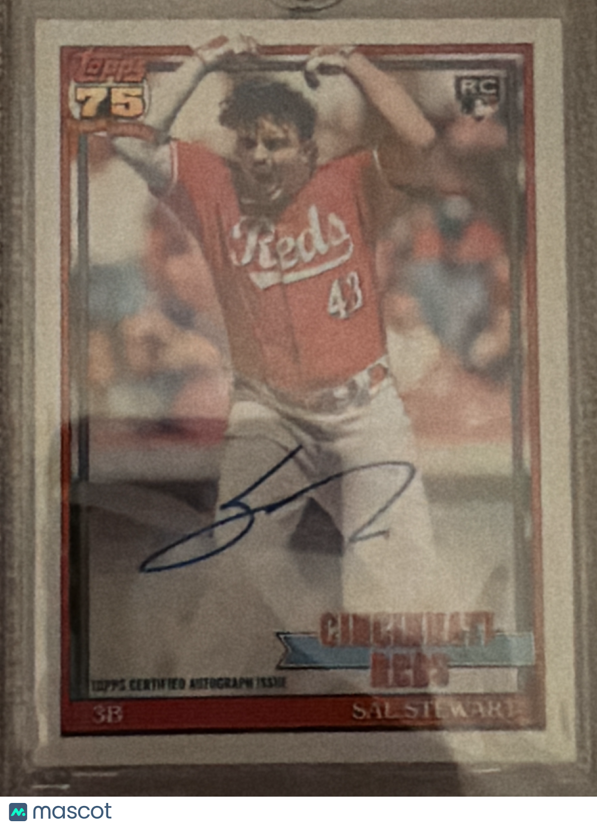 2026 Topps 1991 Topps Baseball Autograph Card Sal Stewart #91BA-SS RC