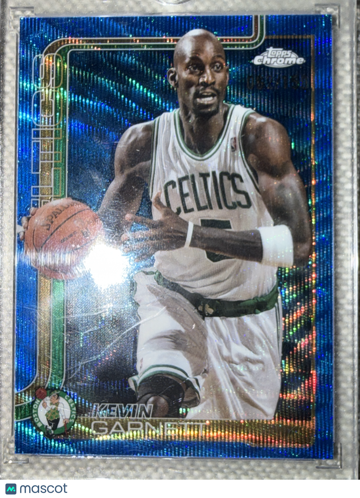 2025 Topps Chrome Kevin Garnett #247 Blue Wave Refractor