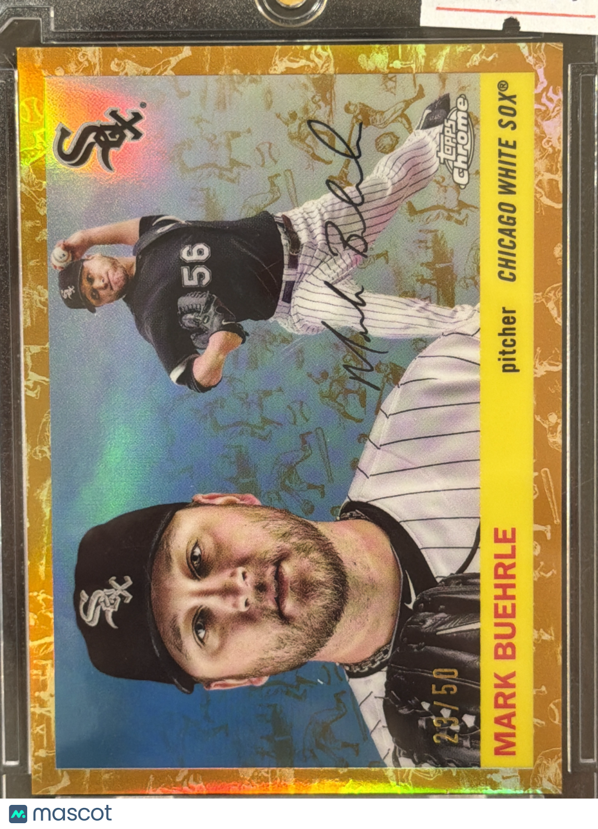 2025 Topps Chrome Mark Buehrle #474 Gold Refractor