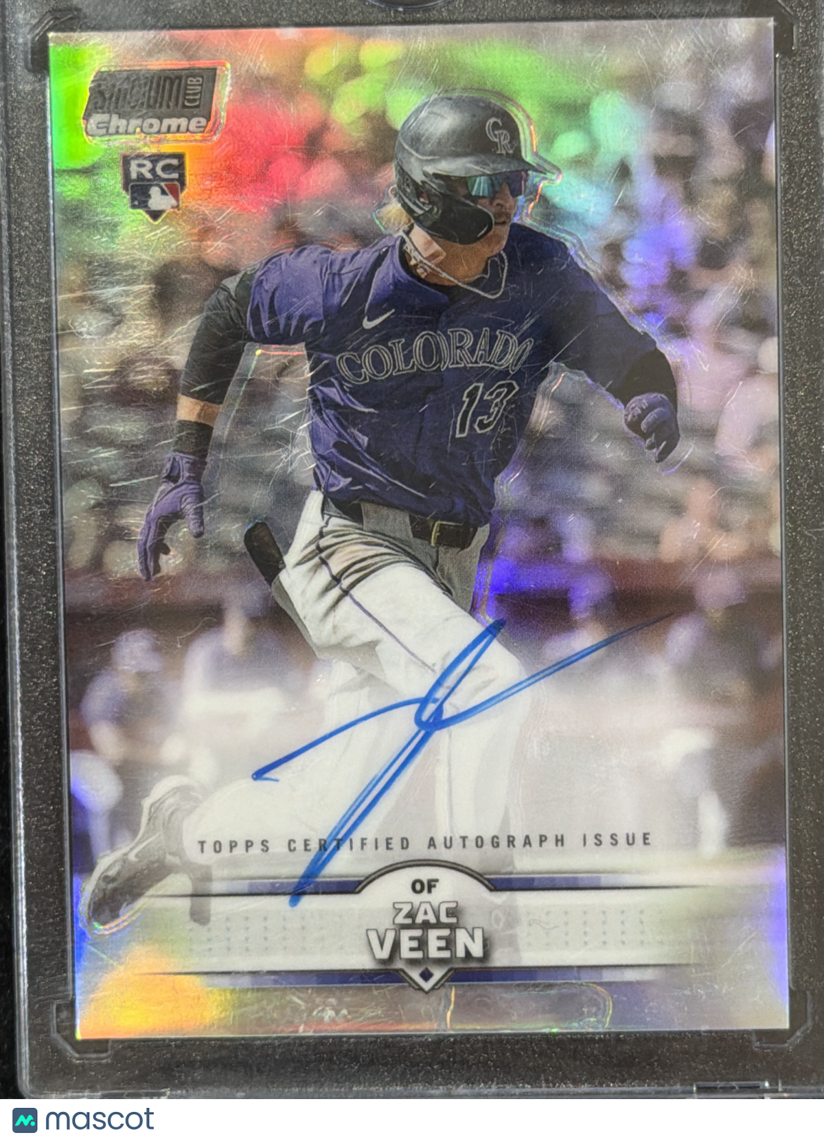 2025 Topps Stadium Club Chrome Zac Veen #SCCA-ZV Refractor RC