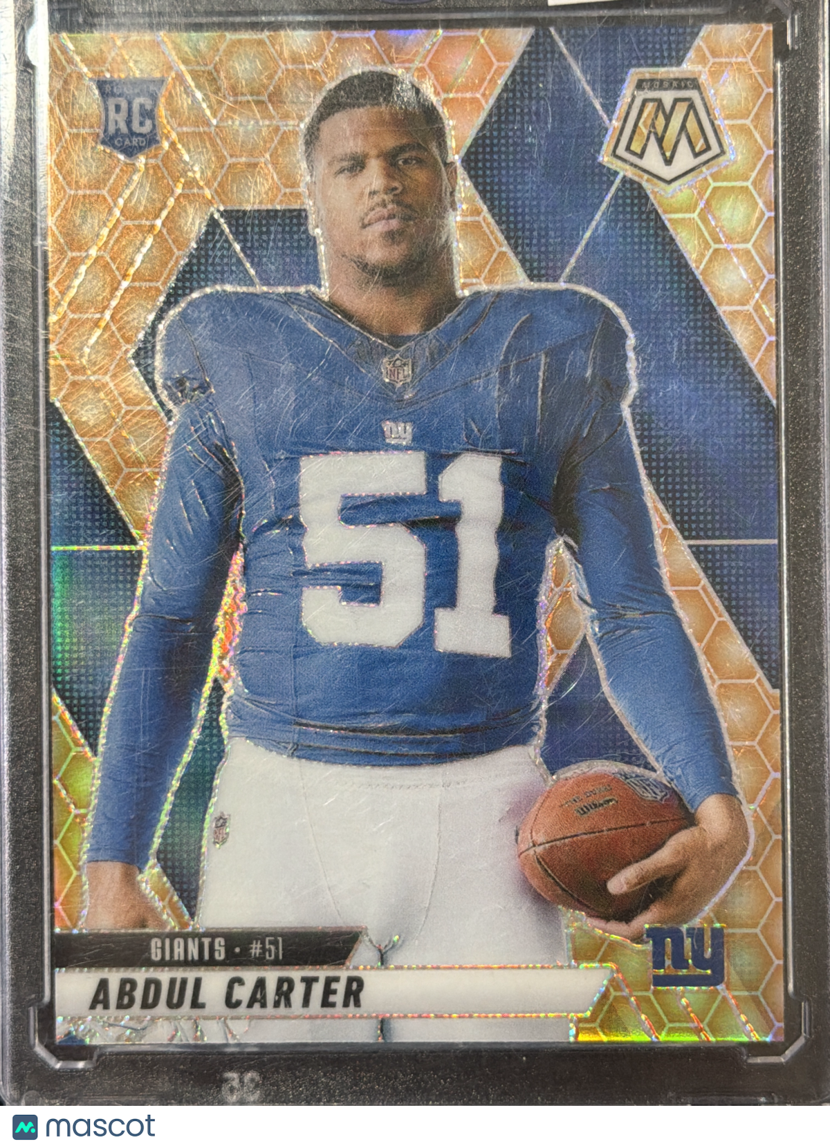 2025 Panini Mosaic Prizm Abdul Carter #282 Orange RC